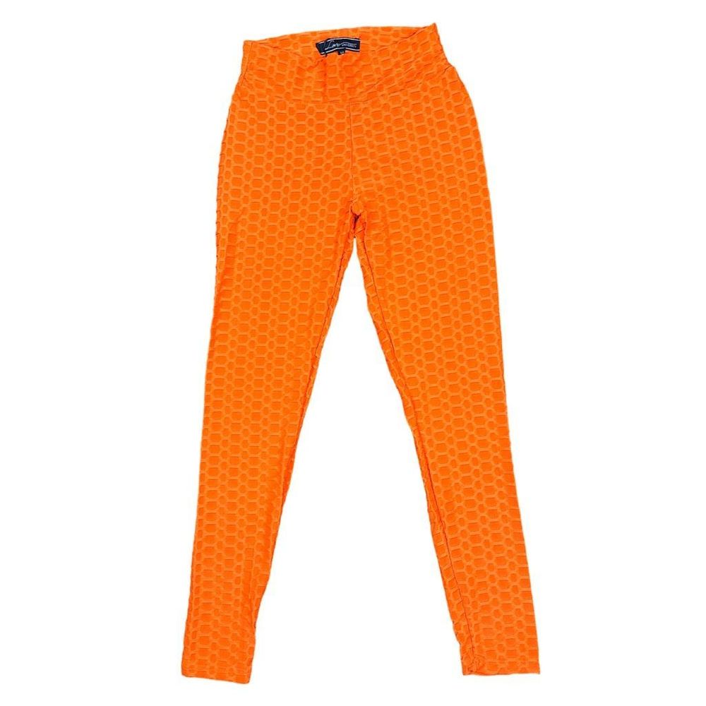 Love University Tik Tok Orange Honeycomb Hoodie & Scrunch Butt Leggings Set - Picture 5 of 7